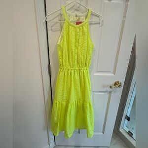 Lilly Pulitzer Bright Yellow Eyelet Dress